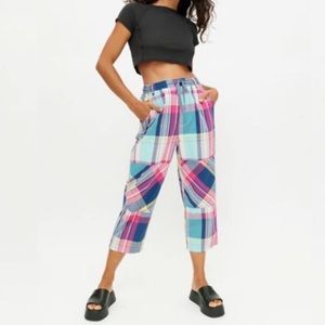 Urban Outfitters BDG Modern Day Plaid Cropped Pants Size XS NWOT